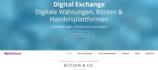 Digitalexchange.de > Kryptowährungen Bitcoin & Co